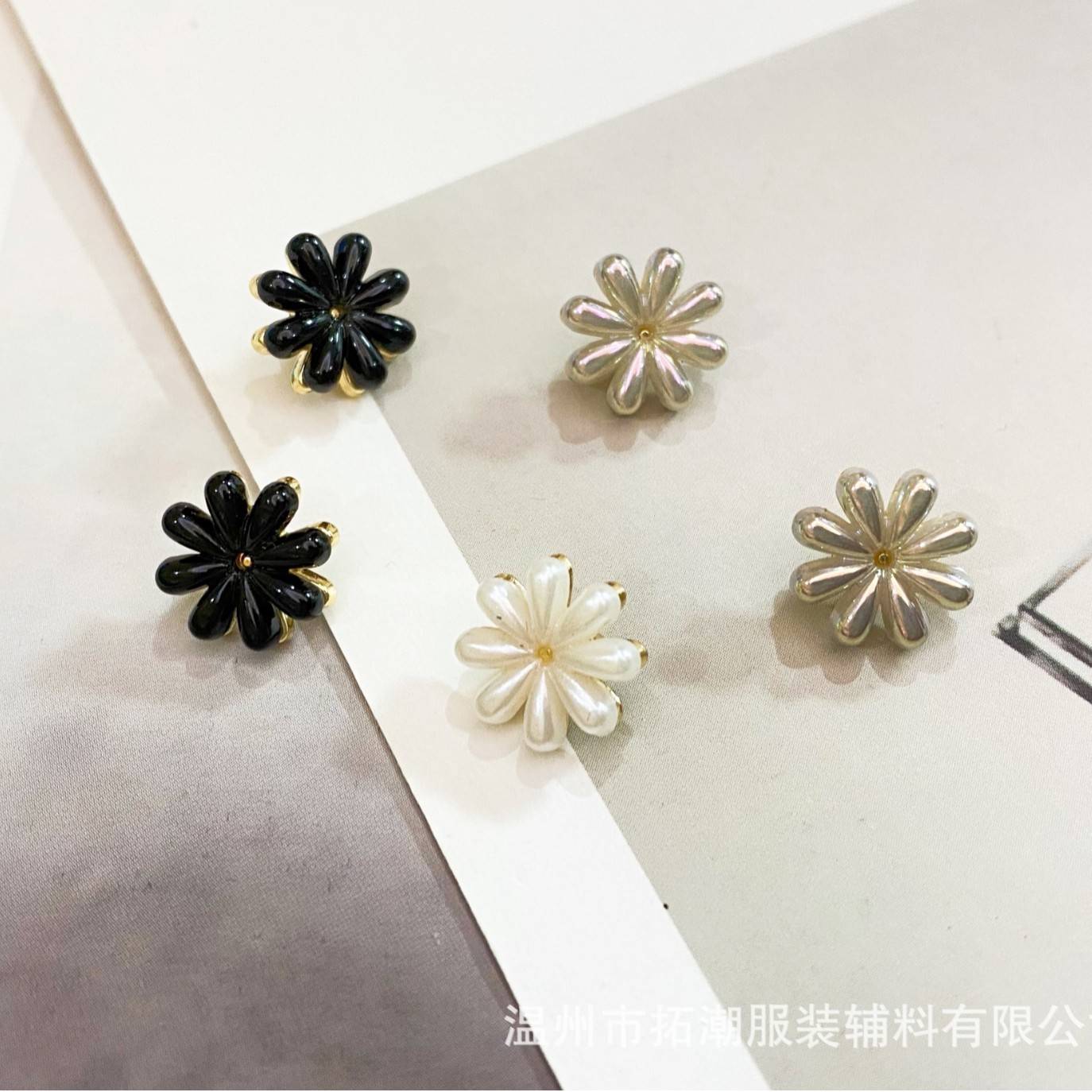 批发金属小香风花朵纽扣衬衫扣针织毛衣汉服旗袍西装裙子外套扣子