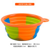 Factory direct supply camouflage silicone bowl pet folding bowl outdoor travel portable cat bowl pet supplies wholesale