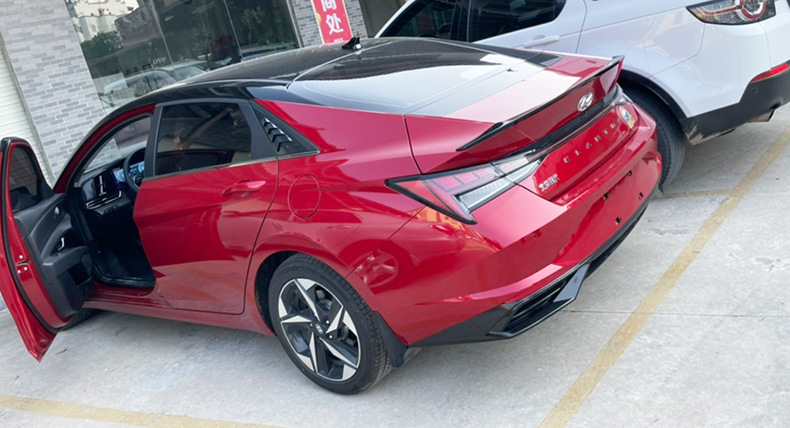 Specially Used for Hyundai Elantra Rear Wing 21-24 Seventh Generation New Elantra Modified Pressure Tail Fixed Wind Wing Without Punching