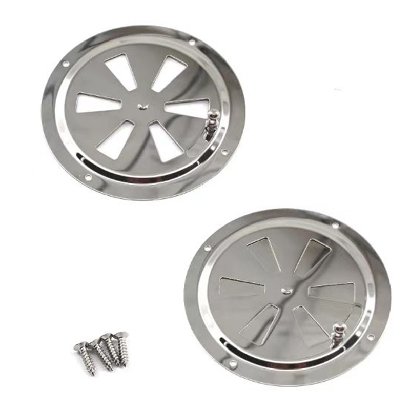 공장 도매 스테인레스 스틸 316 환기 플레이트 원형 개폐 환기 플레이트 요트 RV 자동차 및 오토바이 배기 커버 액세서리