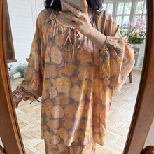 长袖棉绸睡衣女春季新中式国风宽松可外穿家居服夏天空调服套装薄