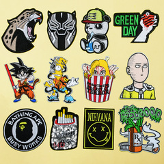 繡花加工 電腦繡花布貼 滿繡刺繡貼布貼補丁貼布 繡花章廠家定