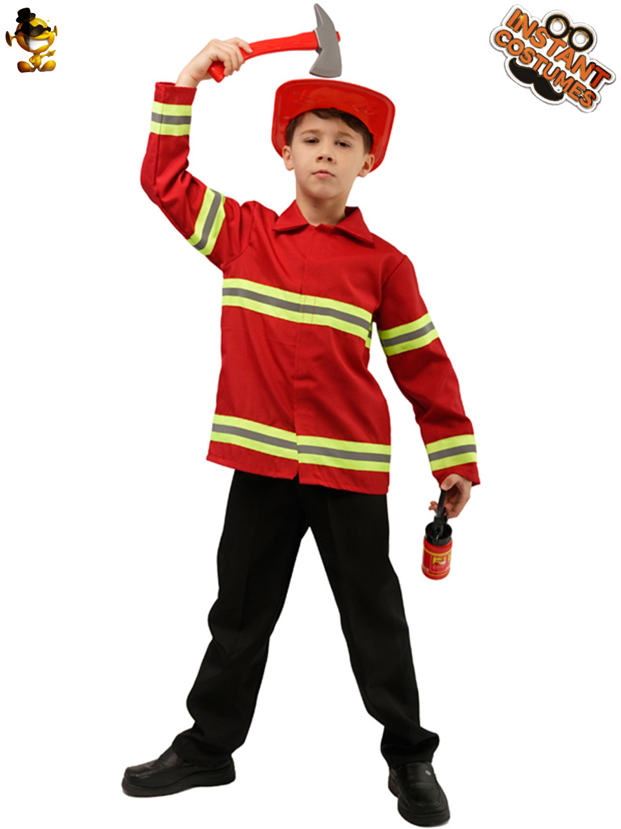 Disfraces Cosplay ropa de rendimiento de la etapa Cosplay niño pequeño bombero ropa de distribución al por mayor