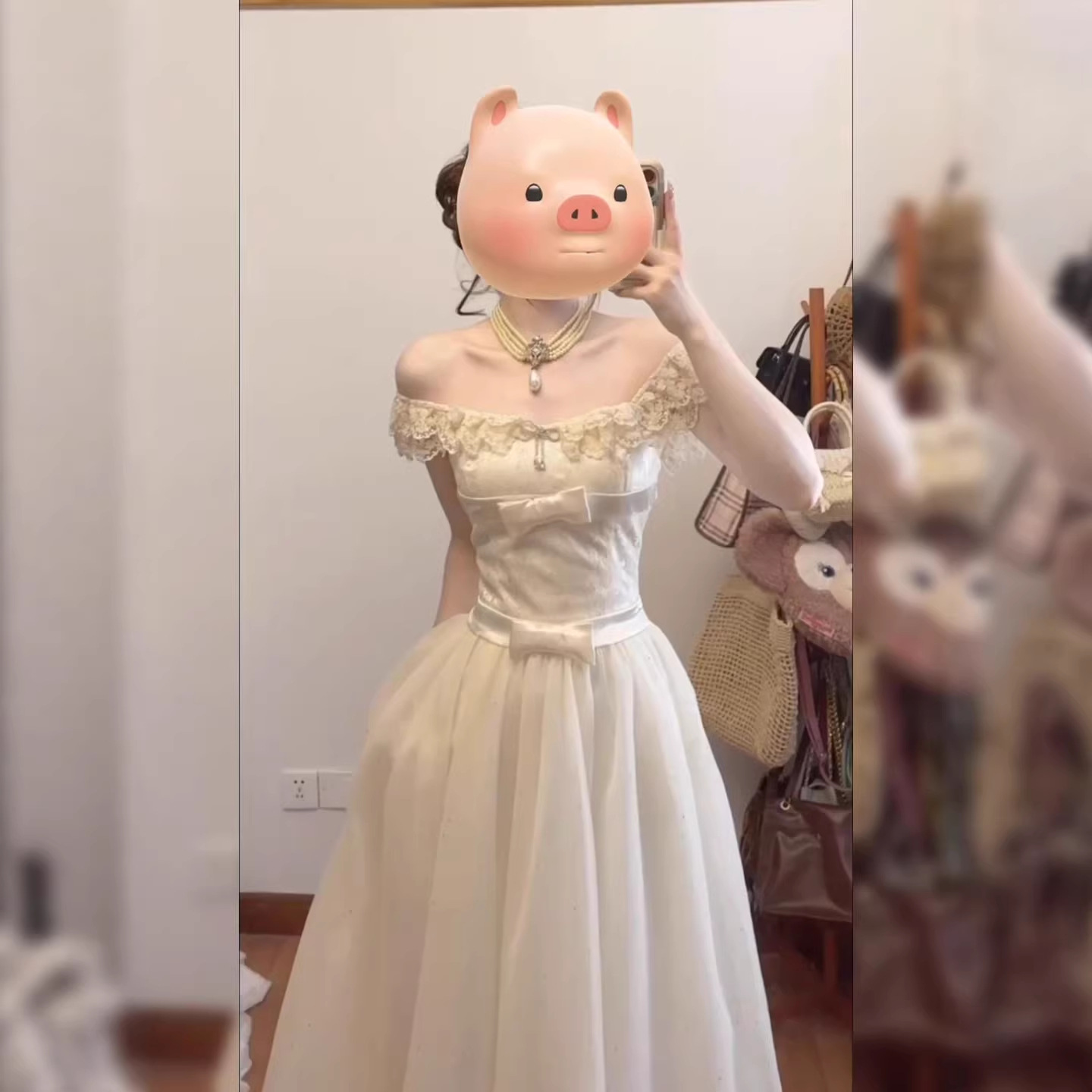 Sweet and Sophisticated Rich Daughter Dress for Women, Summer Beautiful High-End Princess Dress with Small Flying Sleeves and Waist-Cinching Long Skirt