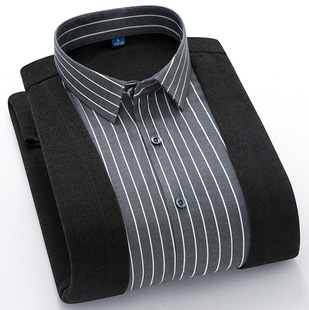 Autumn Men's Fake Two-Piece Shirt Knitwear Cardigan Casual Business Knitwear Knitwear Shirt Jacket Men's Top