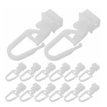 跨境 34MM窗帘滑轮挂钩配件窗帘轨道PVC走珠配件凉亭天棚静音滑轮