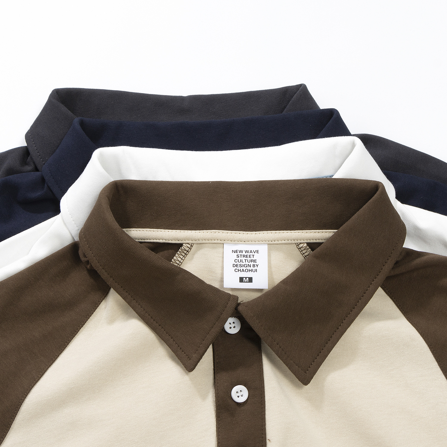 Camiseta de algodón personalizada de mangas cortas camiseta de polo de mujer de manga corta grupo de construcción de ropa de trabajo ropa de trabajo de hombro diseño de color combinado sensación de T