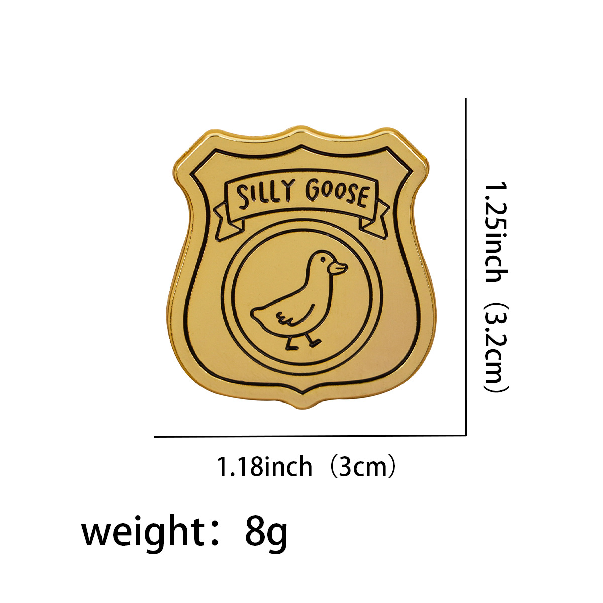 8g Weight Brooches Classification Casual, Daily Occasion Zinc alloy Material Swan, Letter Pattern All Seasons Season Unisex Gender Enamel Design Cute Style Cute Pin Swan Letter Zinc Alloy Enamel Unisex Brooches 6
