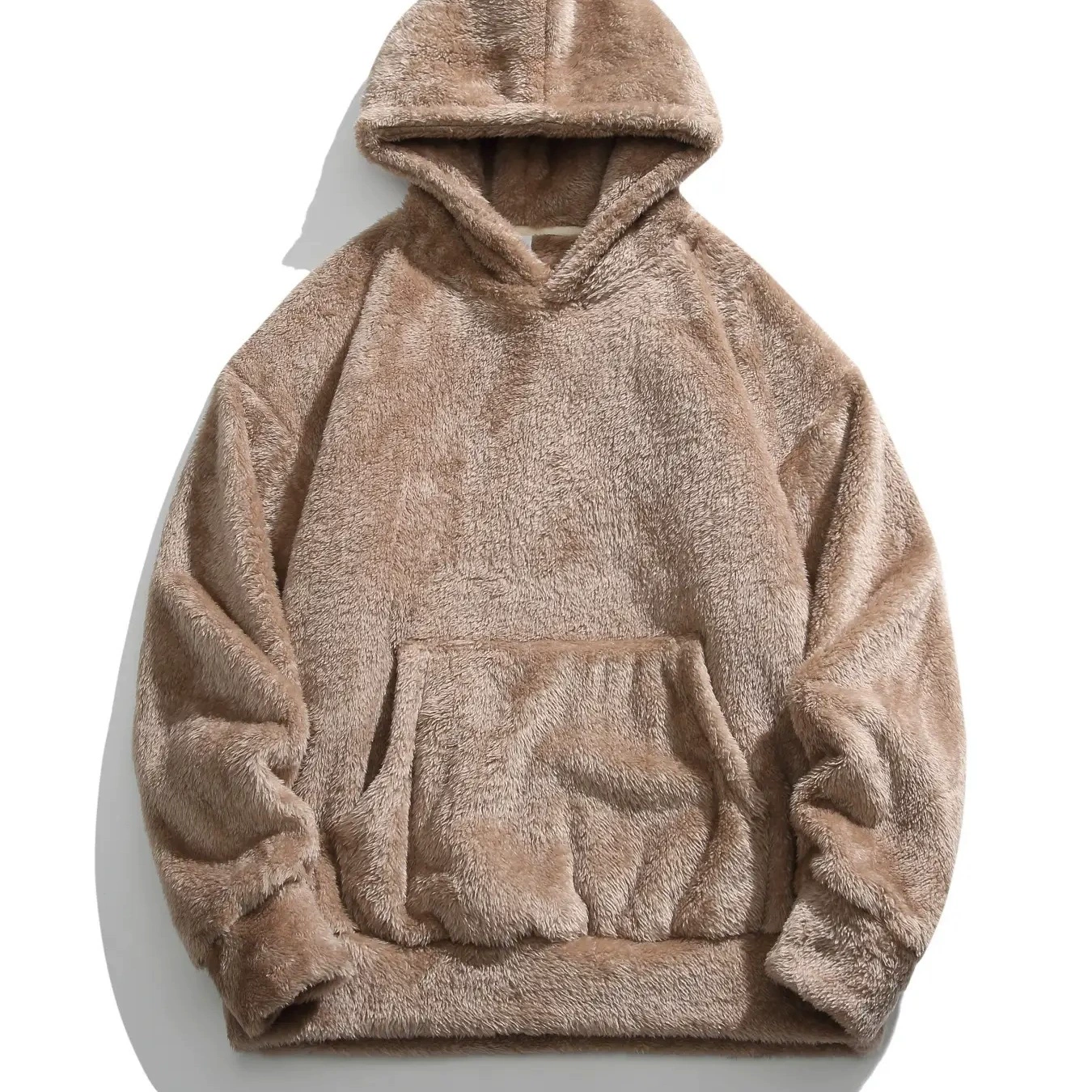 Трансграничный оптовый осенний и зимний двухсторонний плюшевый чехол с капюшоном свободная толстовка для мужчин