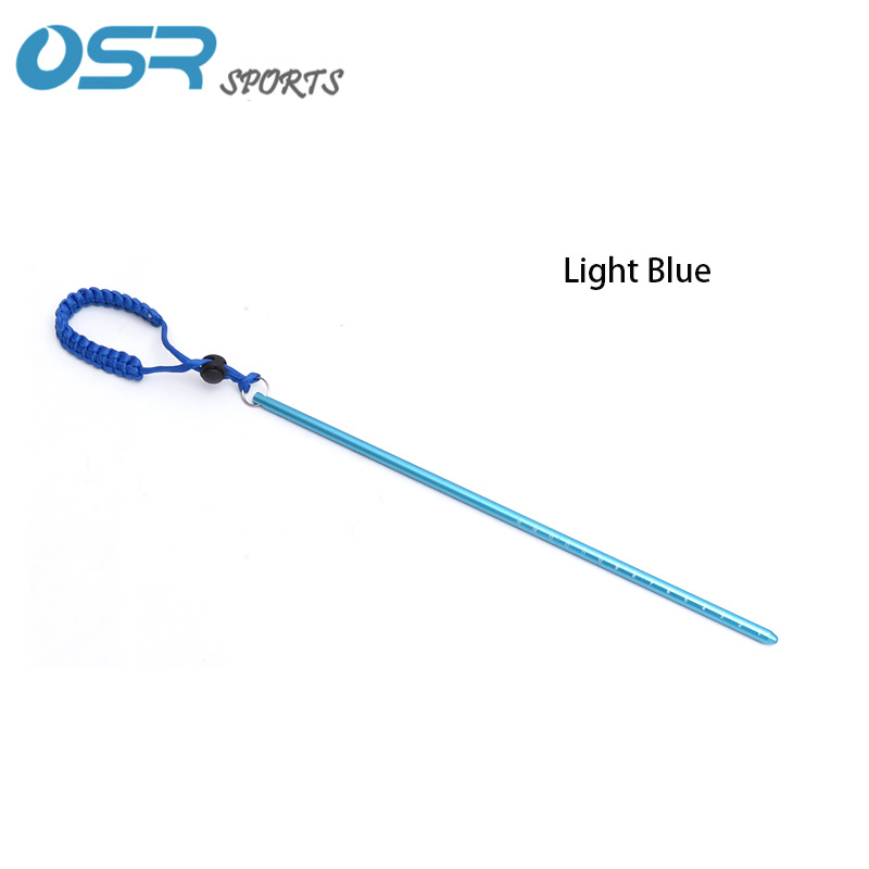 Buceo 6061 aluminio colorido botella aldabas ding palo giratorio puntero palo de buceo palo
