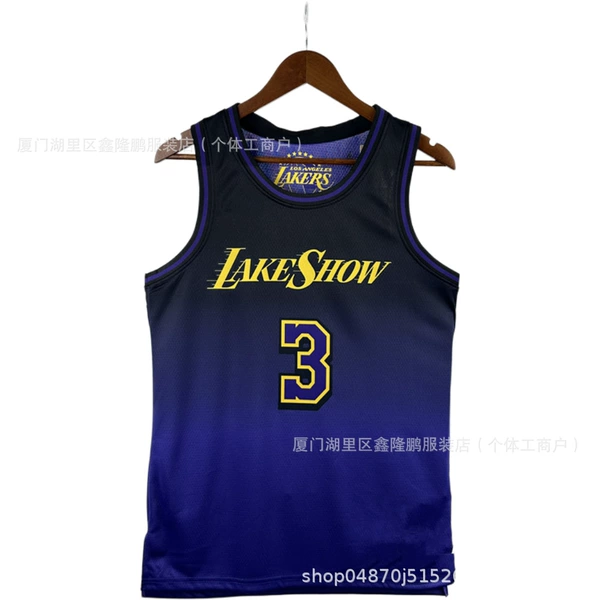 Hot Pressed Version 25th Season Lakers City Version No. 3 Davis