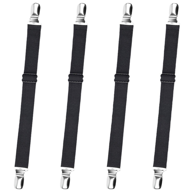 Cross-Border Supply Bed Sheet Fasteners Adjustable Elastic Bed Sheet Straps Heavy-Duty Bed Sheet Holders Straps in Stock Cross-Border Supply Bed Sheet Fasteners Adjustable Elastic Bed Sheet Straps Heavy-Duty Bed Sheet Holders Straps in Stock