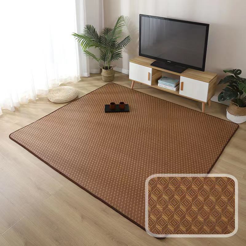 Los fabricantes suministran alfombra de estilo japonés alfombra dormitorio sala de estar ventana de la Bahía verano ratán estera del piso tatami