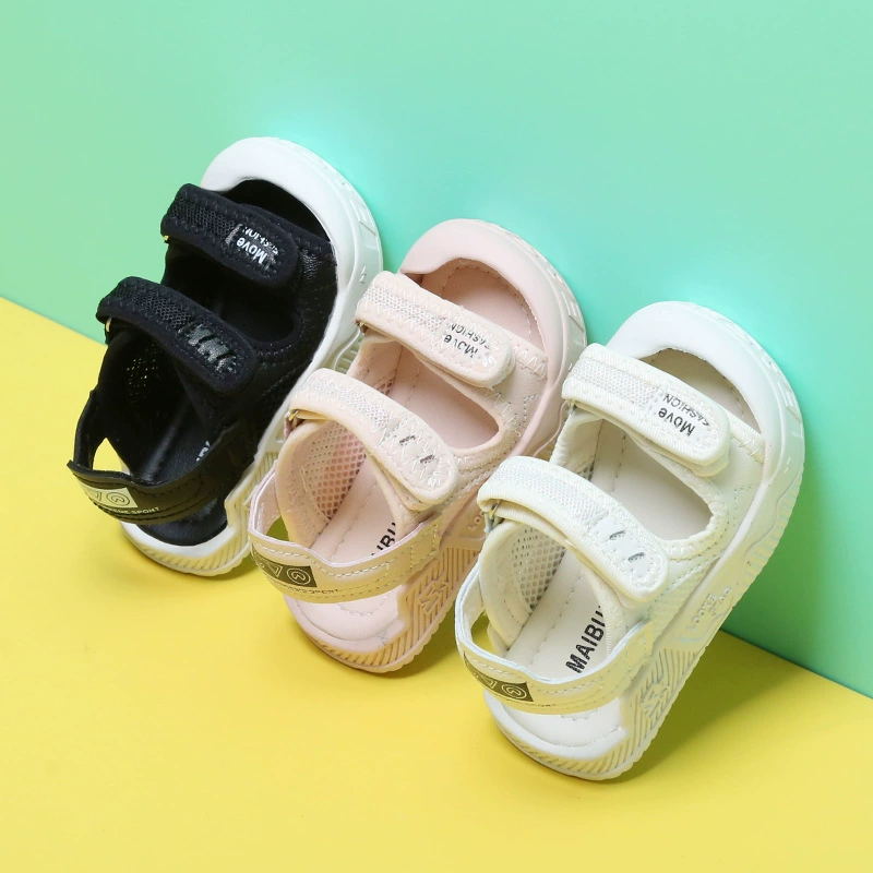 Children's summer sandals for boys, breathable non-slip beach footwear for early age, shoes, soft sole