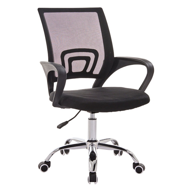 Silla giratoria moderna y sencilla con cojín de esponja, ergonómica, ajustable, cómoda para oficina y hogar, silla para computadora.