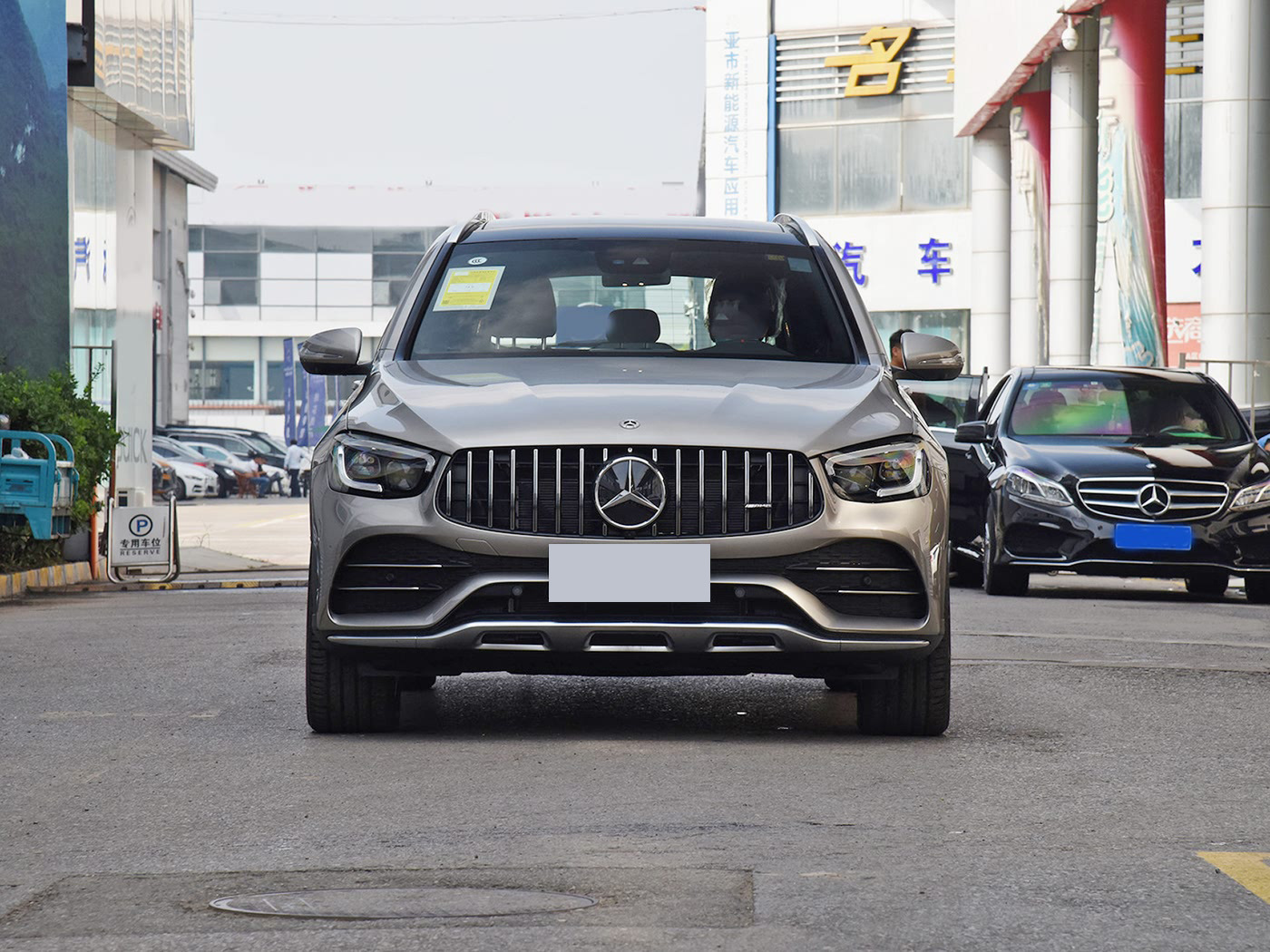 Suitable for 20-22 Mercedes-Benz Glc X253 to 22 Glc43 Amg Surround Upgrade Front and Rear Lip Bars, Grille, and Tail Throat