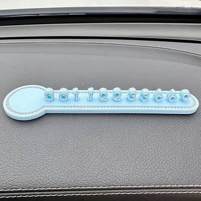 Car Temporary Parking Number Plate Other Automotive Interior Supplies - blue-stop-sign