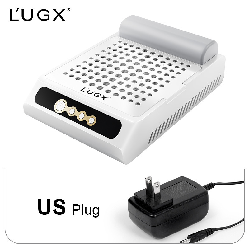LUGX ooliyuan recargable portátil aspiradora de uñas nueva máquina de succión de polvo de almacenamiento de energía inalámbrica polvo de uñas no funciona Gris