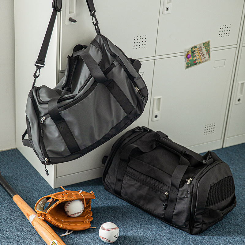 Seco y húmedo separación de zapatos independientes entrenamiento deportivo bolsa de fitness para hombres bolsa de yoga portátil de gran capacidad bolsa de viaje corto