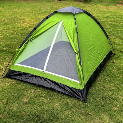 Tienda de campaña al aire libre 2 personas camping individual doble tienda de campaña engrosada al aire libre