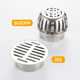 304 thick stainless steel floor drain plug-in garden outdoor round roof floor drain waterless seal large displacement floor drain