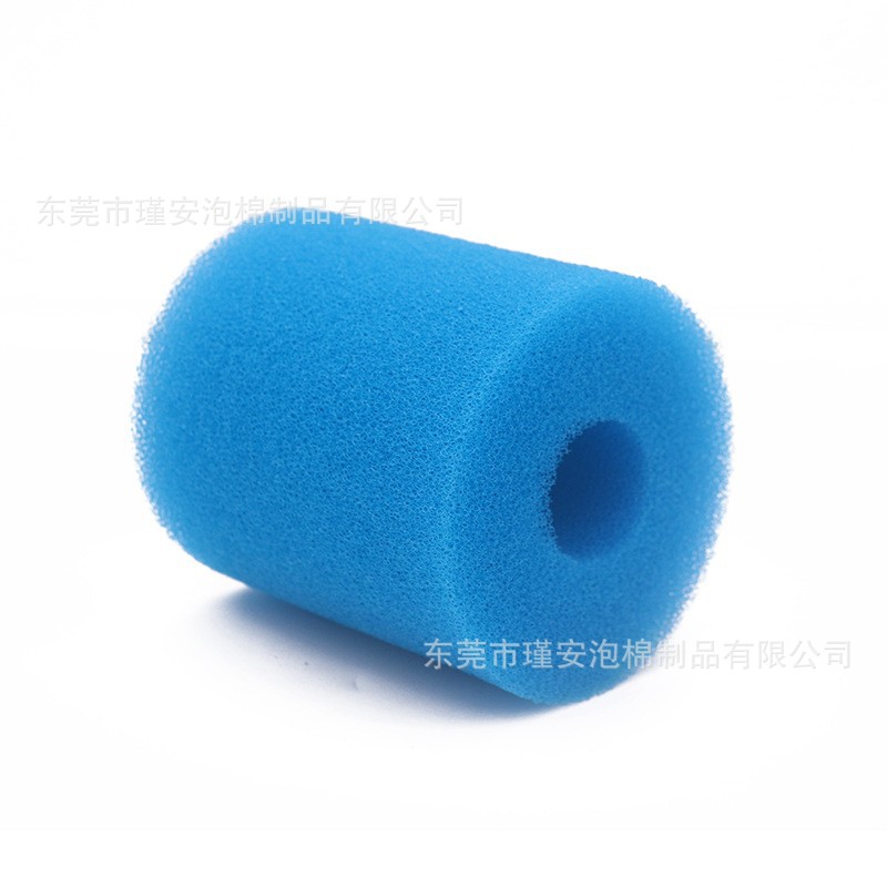 泳池水循环滤渣海绵管子透气异形过滤海绵管柱子杂质过滤海绵管