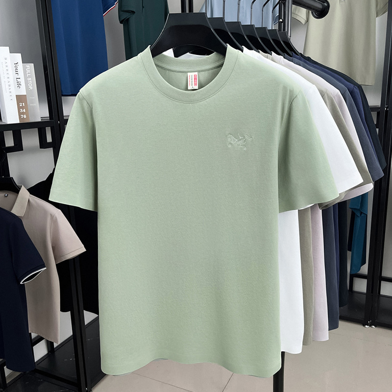ソースファクトリーファッショナブルでカジュアルな高品質多用途プリント半袖Tシャツメンズ夏のトレンドカジュアル|undefined
