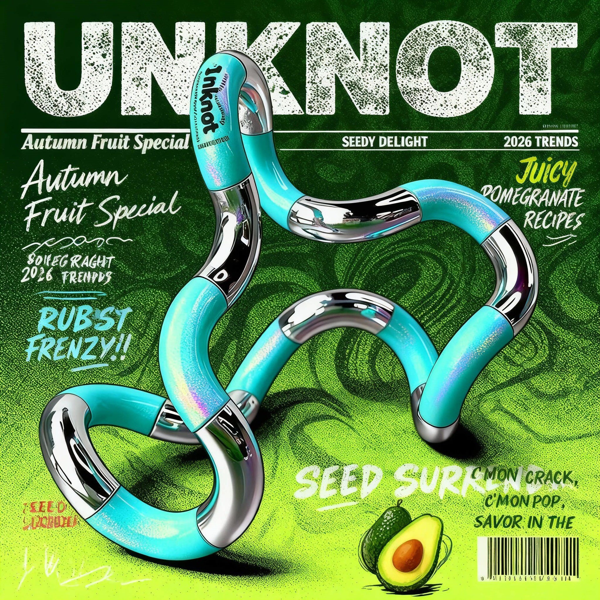 Unknot oficial genuino Twist Le Tang el mismo tipo de juguete de artefactos descomprimidos tango sensible a la temperatura decoloración pellizco pellizco pellizco 6