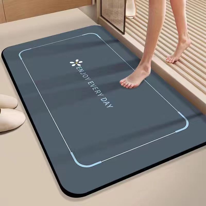 ソフト珪藻泥吸収マット浴室床マット浴室ドアノンスリップ速乾性フットマットドアマットトイレホームカーペット|undefined