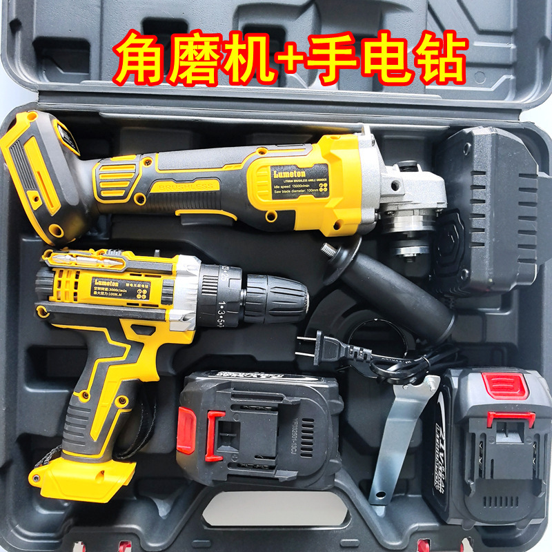 【5点セット】デウォルト 充電式リチウム電動ハンマー アングルグラインダー 切断機 電動ドリル 電動レンチ ツールセット|undefined