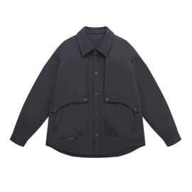 日系复古纯色轻薄保暖棉服外套男潮牌宽松bf风情侣加厚保暖棉袄