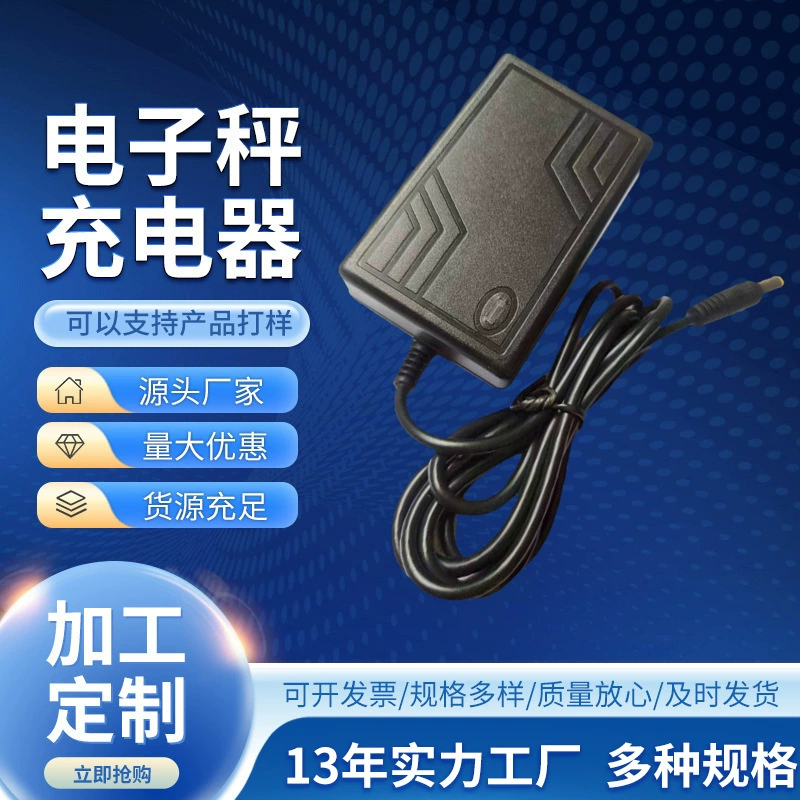 Зарядное устройство для электронных весов 12В с индикатором, универсальный кабель питания для зарядки электронных весов