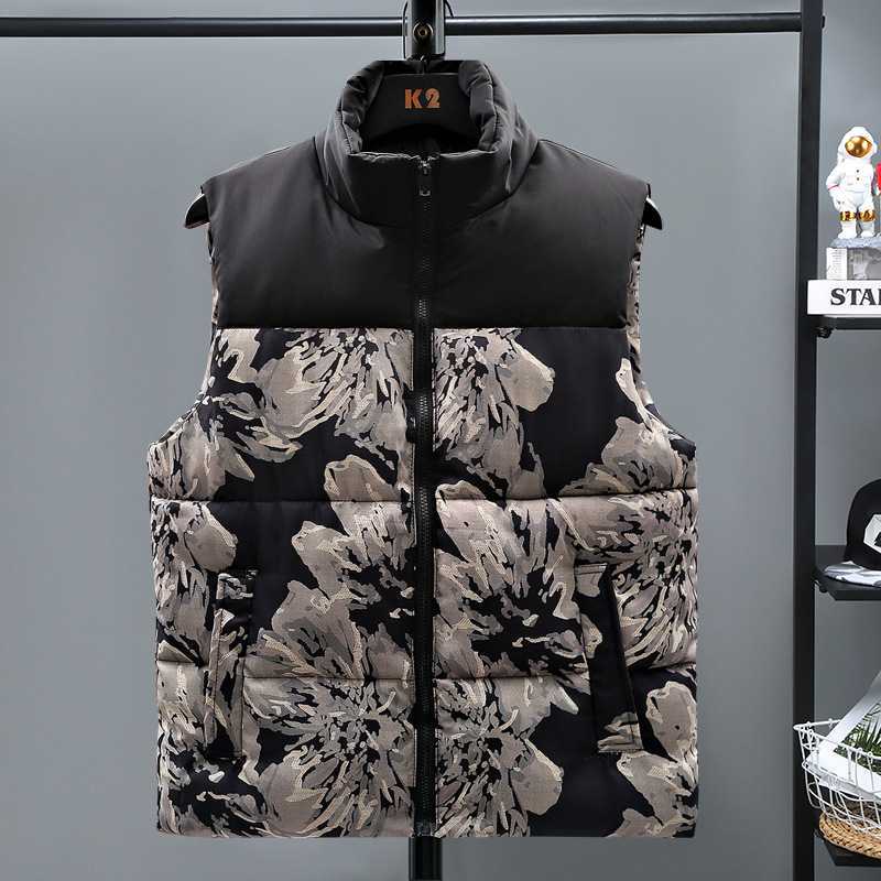 Herrenbekleidung Übergröße Übergröße Herrenweste Winter Neue Baumwollweste Trendy Casual Baumwolle Baumwollweste Baumwollmantel für Männer_voghion.com