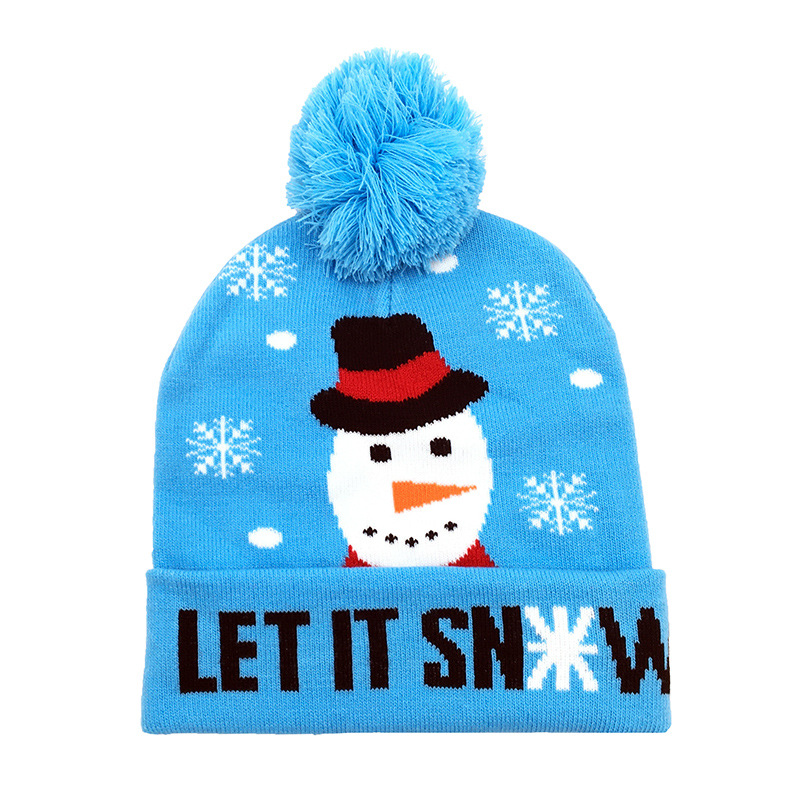 Unisex Cute Retro Christmas Tree Elk Eaveless Wool Cap display picture 5