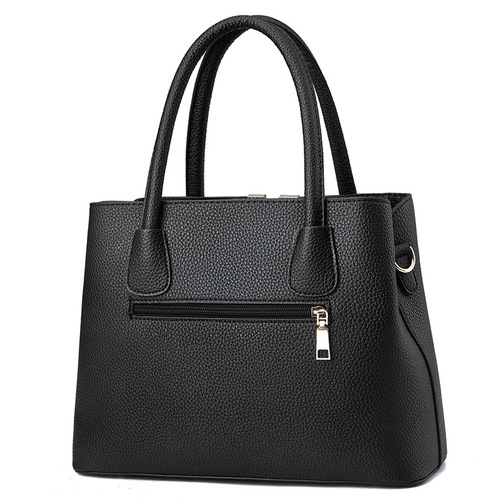 [Female bag delivery]  autumn and winter new lychee pattern handbag large capacity middle-aged mother bag women's shoulder