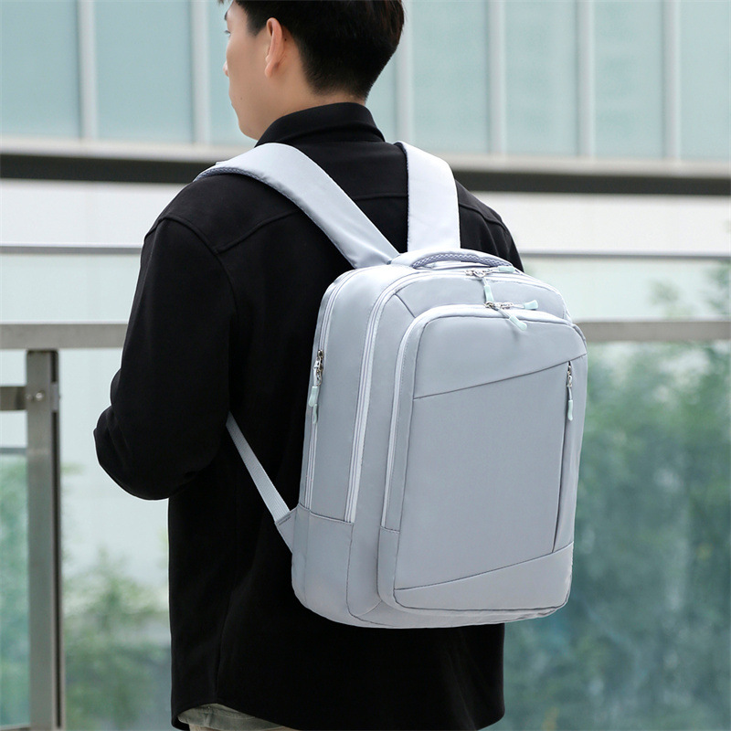 Mochila de hombro transfronteriza, bolsas de computadora, nuevos tipos de mochilas de moda para hombres y mujeres, bolsas de color sólido, bolsas de viaje al por mayor.
