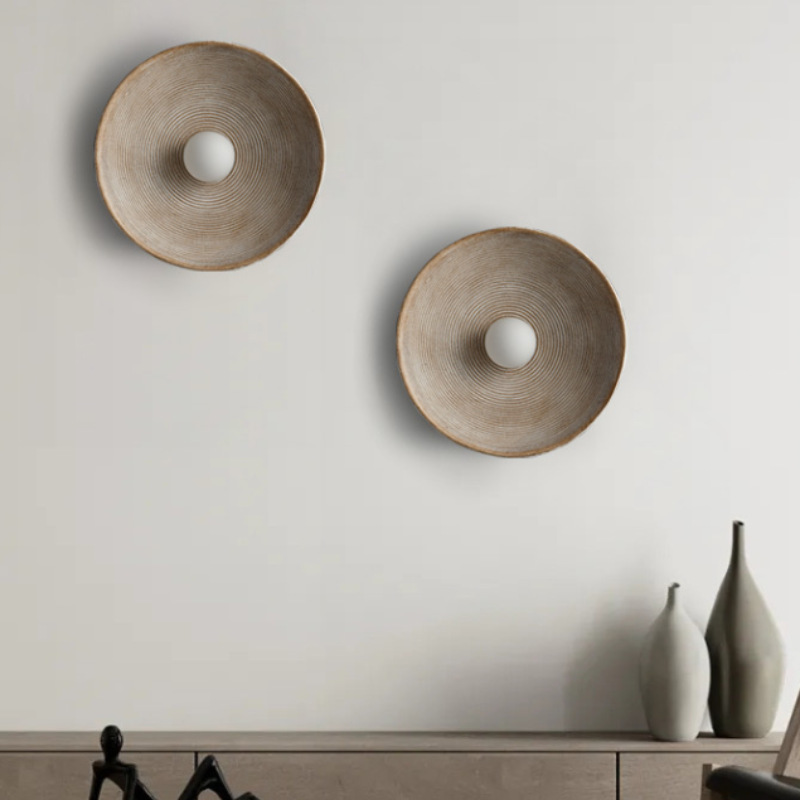 Japanese-Style Retro Wall Lamp for Homestay, Danish Designer, Living Room Background Wall, Bedroom Bedside Decoration, Indoor Light Luxury