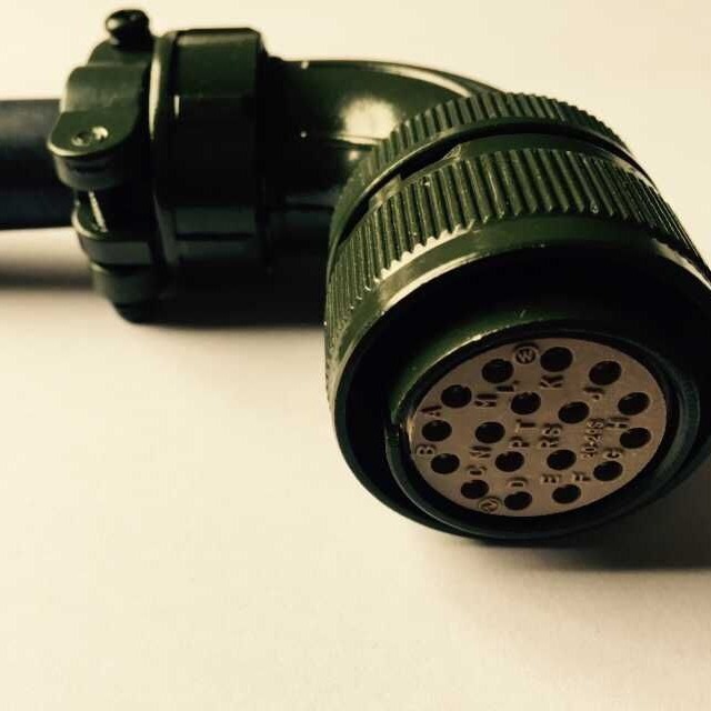 弯式航空插头 编码器插头伺服电机接头MS3102 3108 20-29S 17芯