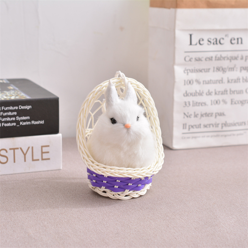 소리가없는 흰 토끼 (무작위 바구니 보내기)