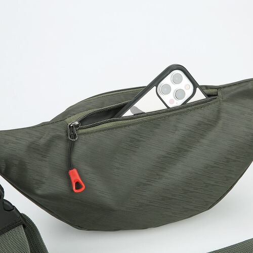 23 New Outdoor Portable Waist Bag Men's Lightweight Crossbody Chest Bag Wear-Resistant Waterproof Business Cashier Mobile Phone Bag