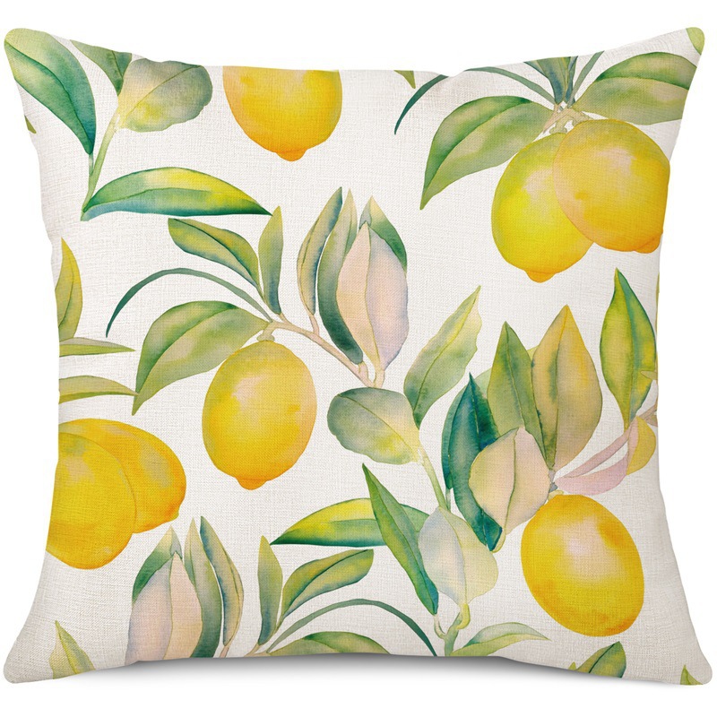 Amazon limón fresco serie de frutas almohada de oficina siesta almohada almohada de casa almohada de cubierta