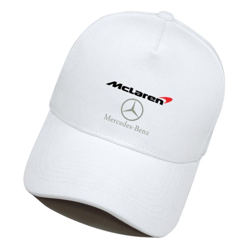 White baseball cap, custom-made