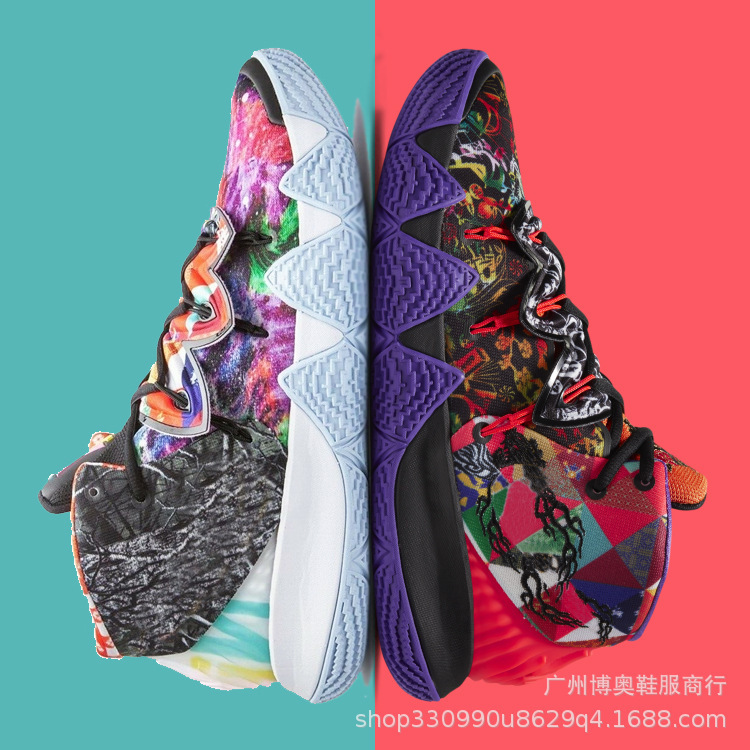 A generation of Owen S2 Basketball Men's shoes 6 generations 5 fit Mandarin duck tie-dyed big eyes actual combat Female 4 Chinese New Year