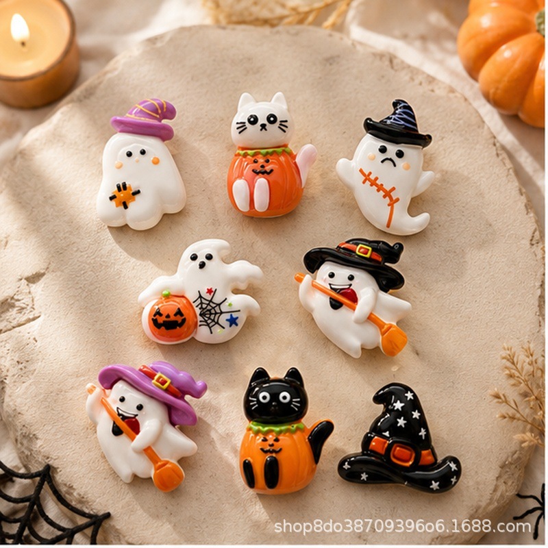Halloween Vampire Ghost Pumpkin Resin Accessories Diy Halloween...
