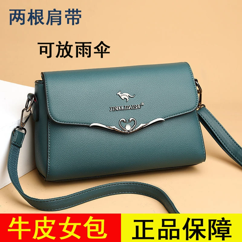 Женские сумки из натуральной кожи, новинка 2022 года, модная сумка через плечо, маленькая сумка, универсальная сумка для мамы, модная женская большая сумка из воловьей кожи