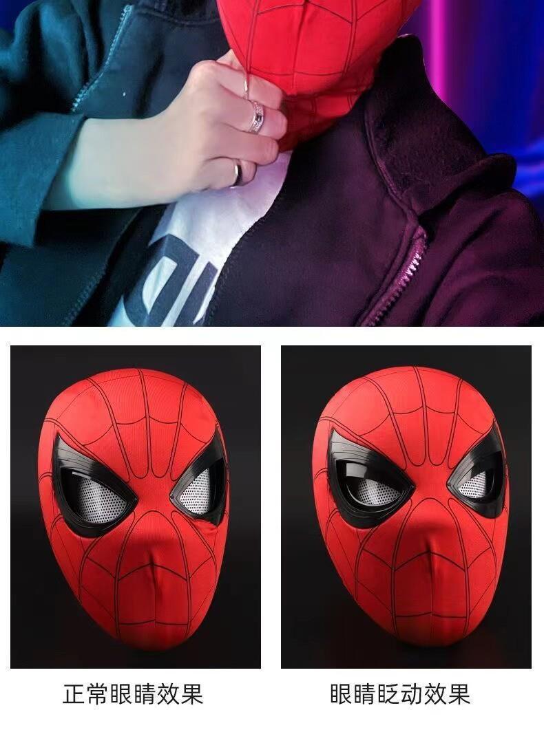 Source Factory Headgear Mask Eyes Funny Spider-Man Helmet Adult Children Gift 6 Wearable Blink