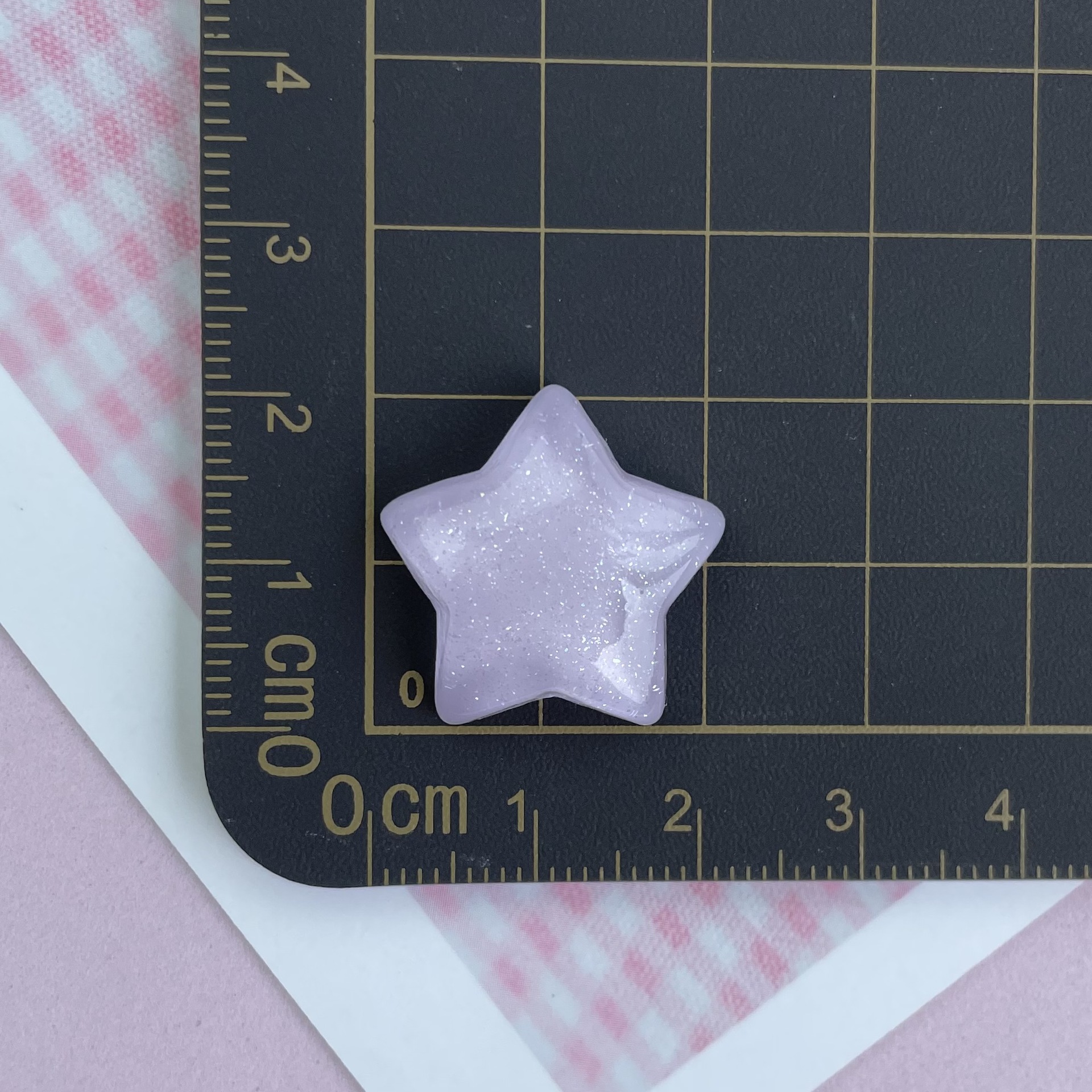 Transparente delgada flash color estrella de cinco puntas accesorios de resina DIY teléfono móvil Shell horquilla taza de agua pegatinas zapato hebilla accesorios estrellas