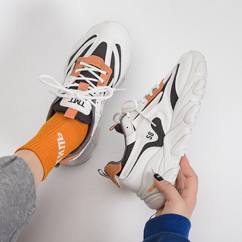 Zapatos de estilo coreano para mujer, primavera 2022, nuevos zapatos deportivos transpirables y versátiles para estudiantes, zapatos casuales de moda para mujer 7781