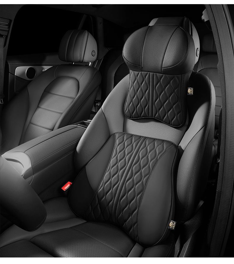 Car Headrest, Neck Pillow, Car Cushion, Car Sleeping Lumbar Support, Car Interior Decoration Items, Seat Memory Foam for Long Sitting