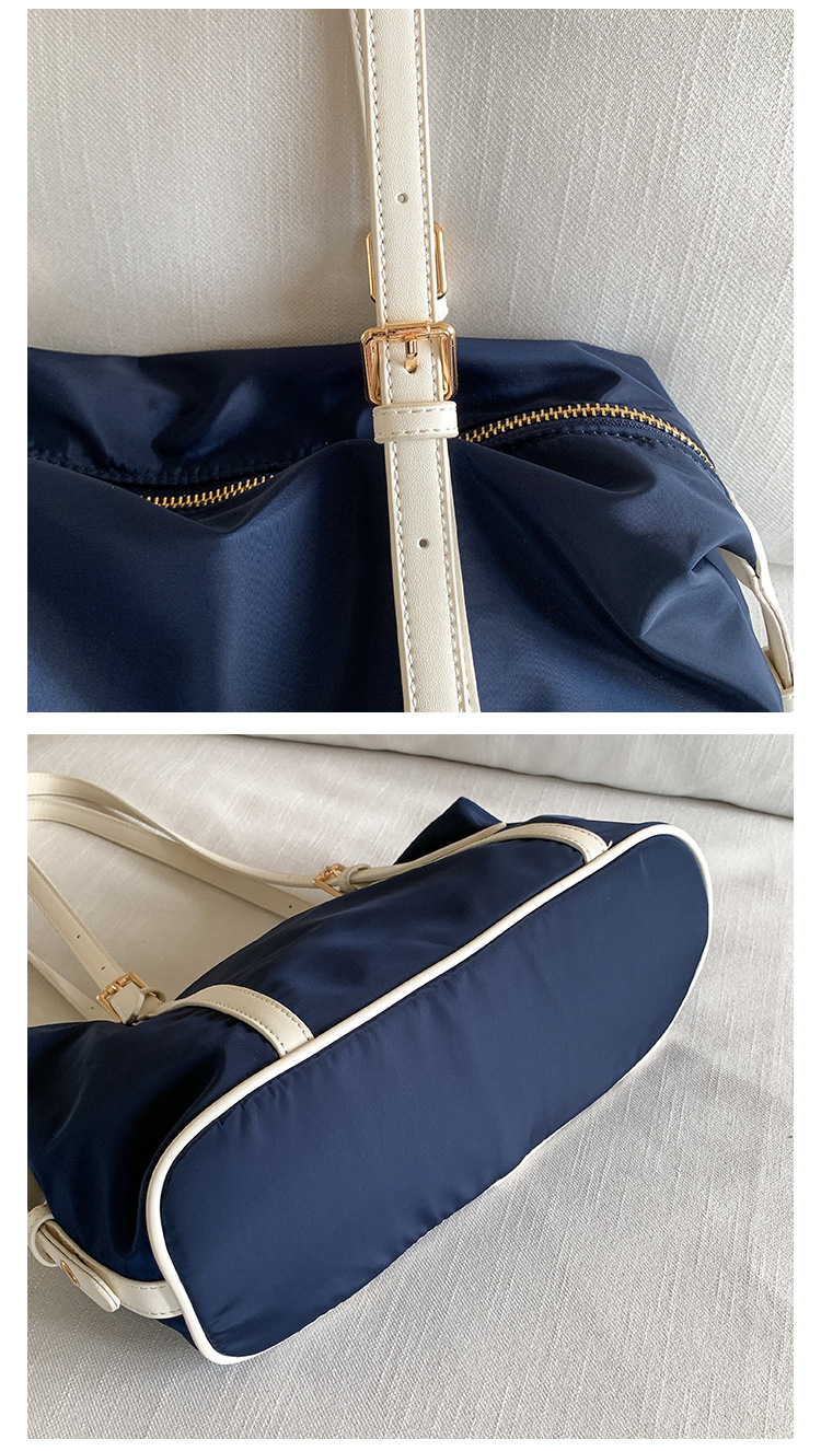 Nylon spalla grande capacità, semplice e versatile ascella ba, alla moda splicin, design di nicchia, pendolari donne_voghion.com